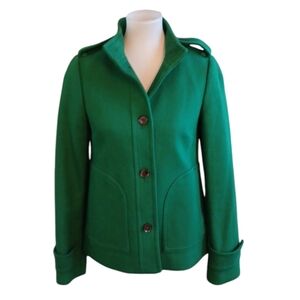 Banana Republic Emerald Green Winter Coat Size XS